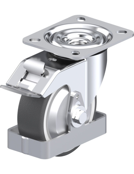 Pasukamas poliuretano ratukas su stabdžiais L-POTH