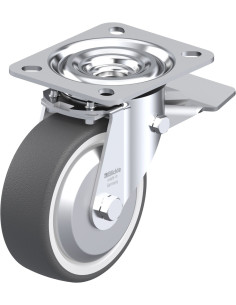 L-POTH 100R-ST-FA poliuretano ratukas su stabdžiais