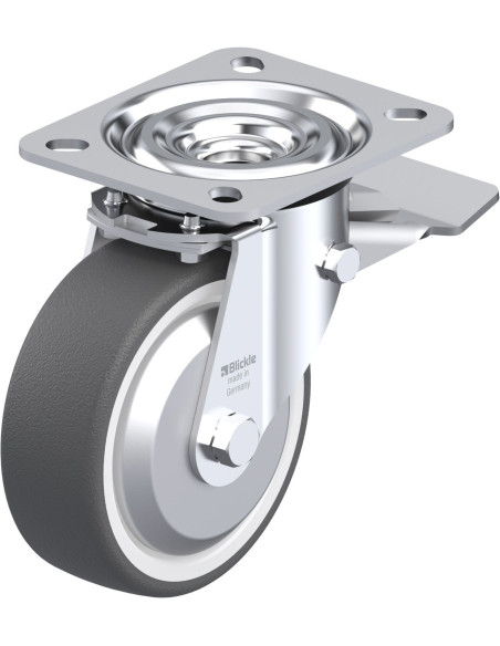 L-POTH 100R-ST-FA poliuretano ratukas su stabdžiais