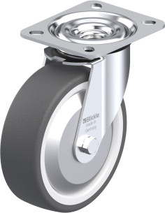 Pasukamas poliuretano ratukas L-POTH 125G-FA, 125 mm