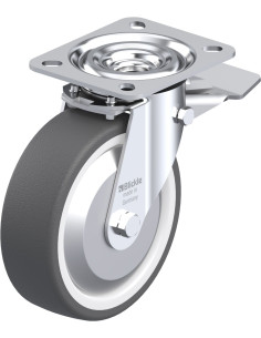 L-POTH 125G-ST-FA poliuretano ratukas su stabdžiais