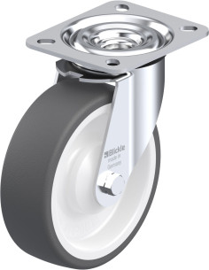 L-POTH 125KA poliuretano pasukamas ratukas 125 mm