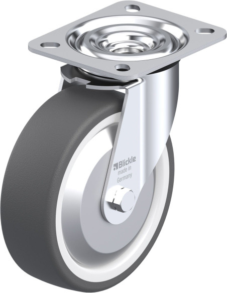 Poliuretano pasukamas ratukas L-POTH 125KA-FA, 125 mm