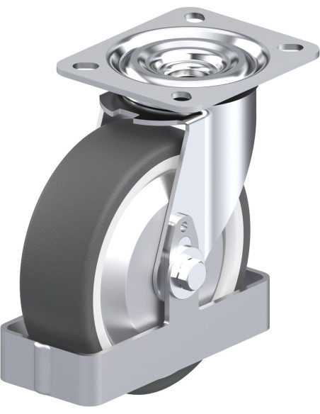 L-POTH 125KA-FA-FS poliuretano pasukamas ratukas 125 mm