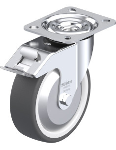 Pasukamas poliuretano ratukas su stabdžiais L-POTH