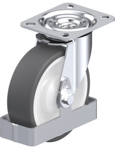 L-POTH 125KA-FS poliuretano pasukamas ratukas 125 mm