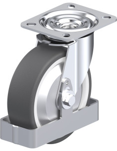 L-POTH 125R-FA-FS poliuretano pasukamas ratukas 125 mm