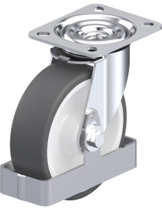 Pasukamas poliuretano ratukas L-POTH 125R-FS 125 mm