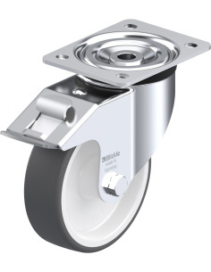 L-POTH 150G-FI Poliuretano ratukas su stabdžiais 150 mm