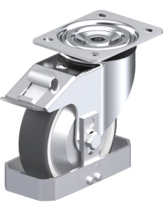 Pasukamas poliuretano ratukas su stabdžiais L-POTH