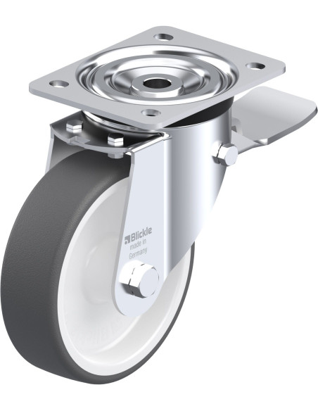 L-POTH 150G-ST poliuretano ratukas su stabdžiais