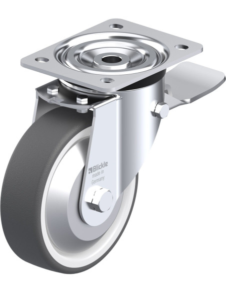 L-POTH 150G-ST-FA poliuretano ratukas su stabdžiais