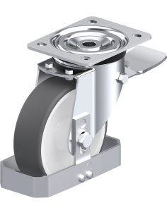 Pasukamas poliuretano ratukas su stabdžiais L-POTH