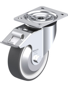 Pasukamas poliuretano ratukas su stabdžiais L-POTH