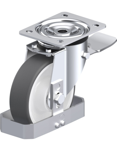 L-POTH 150K-ST-FS poliuretano ratukas su stabdžiais