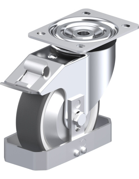 L-POTH 150R-FI-FA-FS poliuretano ratukas su stabdžiais