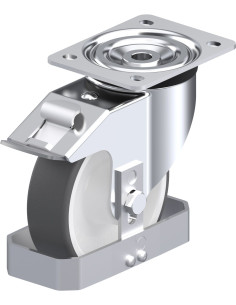 Pasukamas poliuretano ratukas su stabdžiais L-POTH