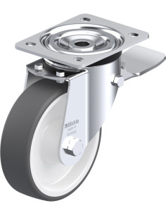 Pasukamas poliuretano ratukas su stabdžiais L-POTH 150R-ST