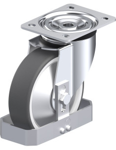 L-POTH 160G-FA-FS poliuretano pasukamas ratukas 160 mm