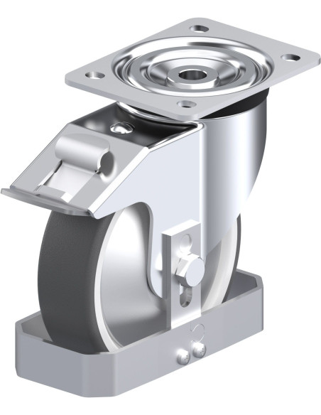 L-POTH 160G-FI-FA-FS poliuretano ratukas su stabdžiais