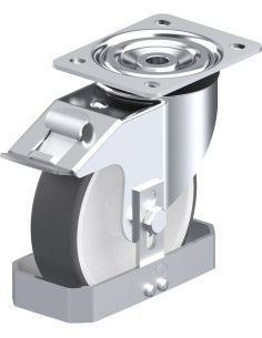 Pasukamas poliuretano ratukas su stabdžiais L-POTH