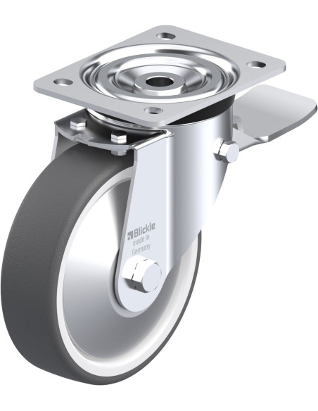 L-POTH 160G-ST-FA poliuretano ratukas su stabdžiais