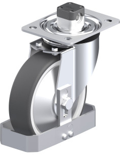 Poliuretano ratukas L-POTH 160K-CS11-FA-FS su stabdžiais