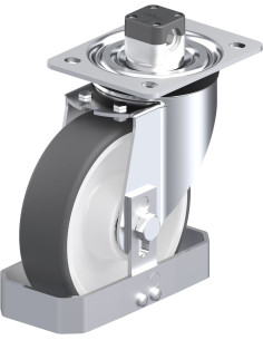 Pasukamas poliuretano ratukas su stabdžiais L-POTH