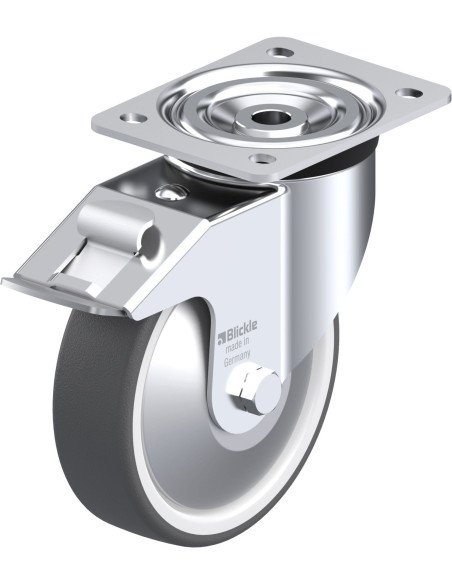 L-POTH 160K-FI-FA poliuretano ratukas su stabdžiais