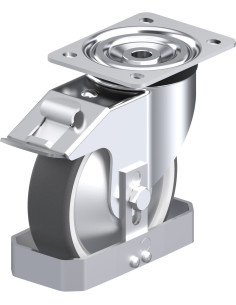 L-POTH 160K-FI-FA-FS poliuretano ratukas su stabdžiais