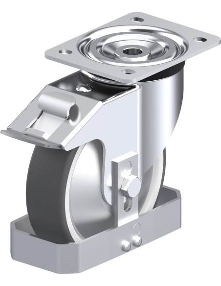 L-POTH 160K-FI-FA-FS poliuretano ratukas su stabdžiais