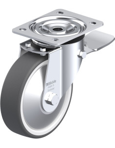 L-POTH 160K-ST-FA poliuretano ratukas su stabdžiais