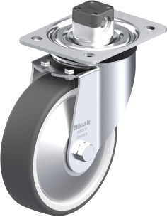 Pasukamas poliuretano ratukas su stabdžiais L-POTH