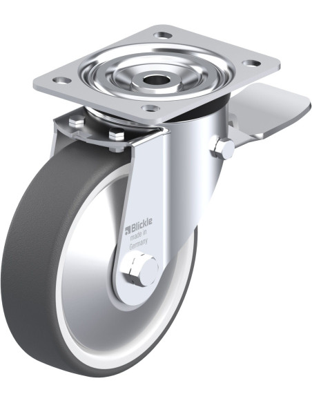 L-POTH 160R-ST-FA poliuretano pasukamas ratukas su