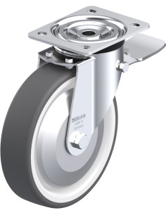 Pasukamas poliuretano ratukas su stabdžiais L-POTH