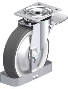 Pasukamas poliuretano ratukas su stabdžiais L-POTH