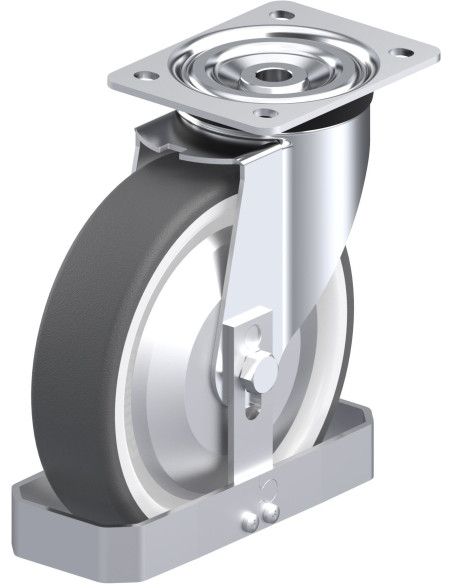 L-POTH 200K-FA-FS poliuretano pasukamas ratukas 200 mm