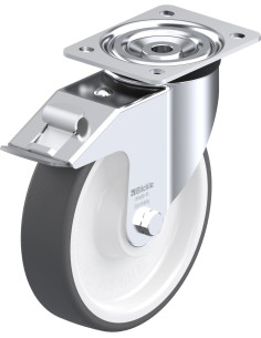 L-POTH 200K-FI poliuretano ratukas su stabdžiais 200 mm