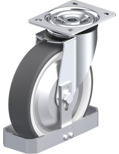 L-POTH 200R-FA-FS poliuretano pasukamas ratukas 200 mm