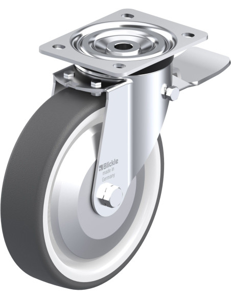 L-POTH 200R-ST-FA poliuretano ratukas su stabdžiais