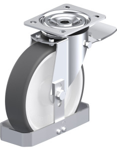 L-POTH 200R-ST-FS poliuretano pasukamas ratukas su