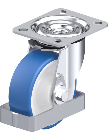 L-POTHS 100R-FS poliuretano pasukamas ratukas 100 mm