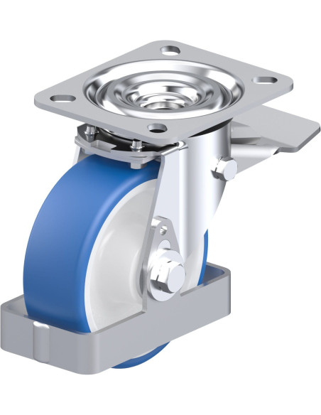 L-POTHS 100R-ST-FS poliuretano ratukas su stabdžiais