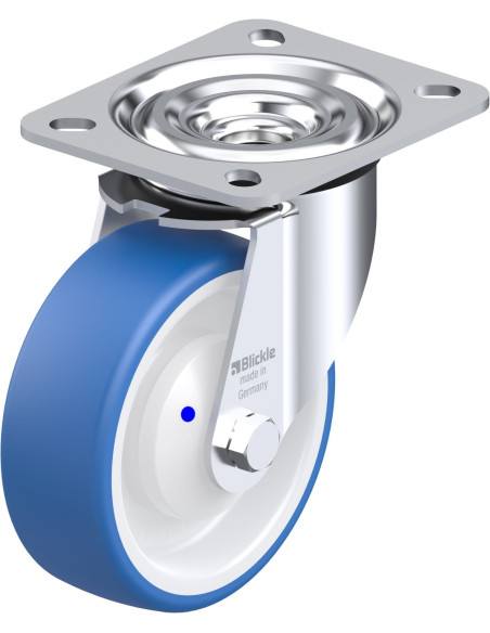 L-POTHS 100XKA - Poliuretano pasukamas ratukas 100 mm