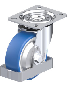 Pasukamas poliuretano ratukas L-POTHS 100XKA-FA-FS, 100 mm