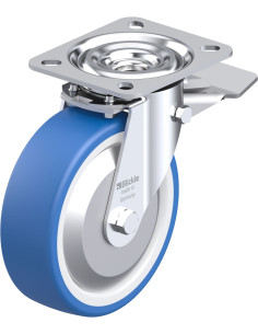 L-POTHS 125G-ST-FA poliuretano ratukas su stabdžiais