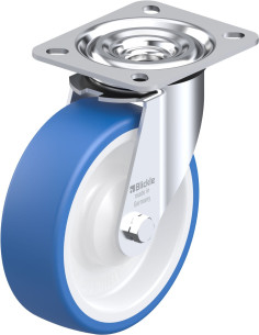 L-POTHS 125KA poliuretano pasukamas ratukas 125 mm