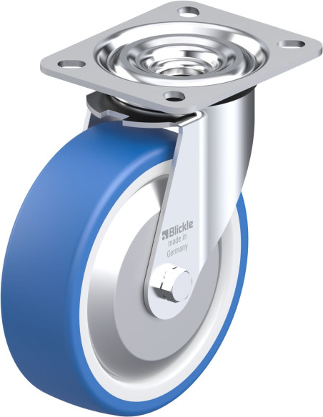 L-POTHS 125KA-FA pasukamas poliuretano ratukas 125 mm