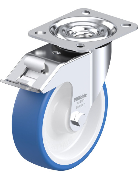 L-POTHS 125R-FI poliuretano ratukas su stabdžiais