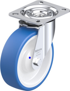 L-POTHS 125XKA poliuretano pasukamas ratukas 125 mm